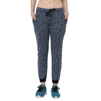 Mack Jonney Blue Trackpant For Women's