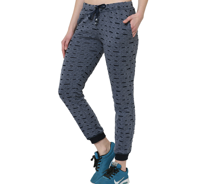 Mack Jonney Blue Trackpant For Women's