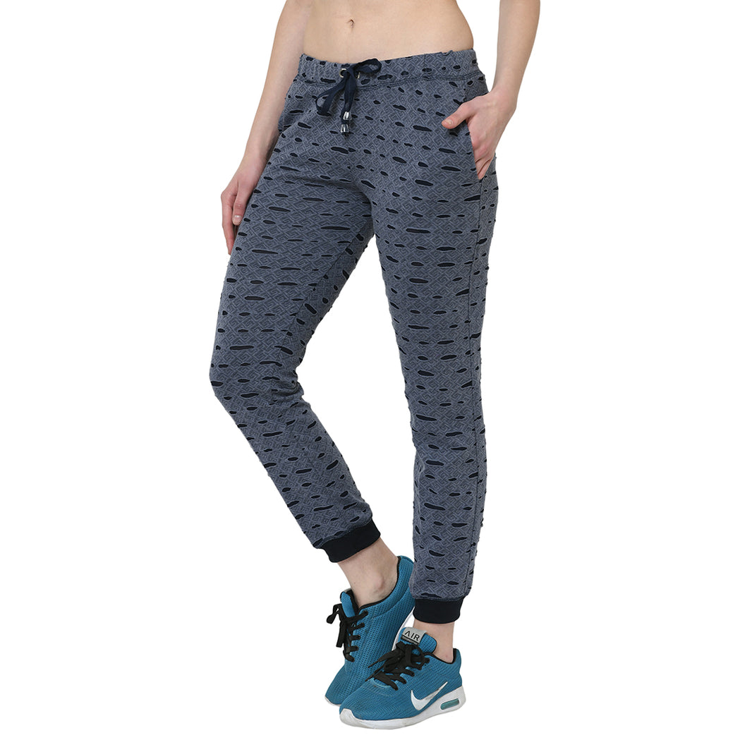Mack Jonney Blue Trackpant For Women's
