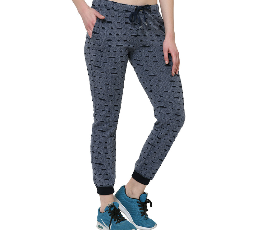 Mack Jonney Blue Trackpant For Women's