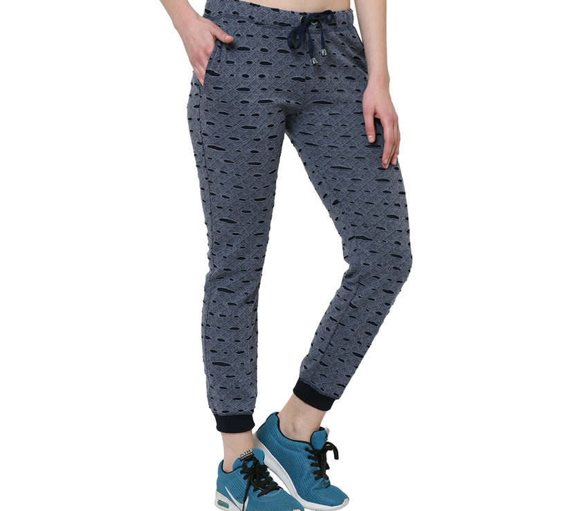 Mack Jonney Blue Trackpant For Women's