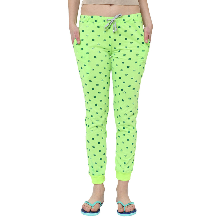 Mack Jonney Green Trackpant For Women's