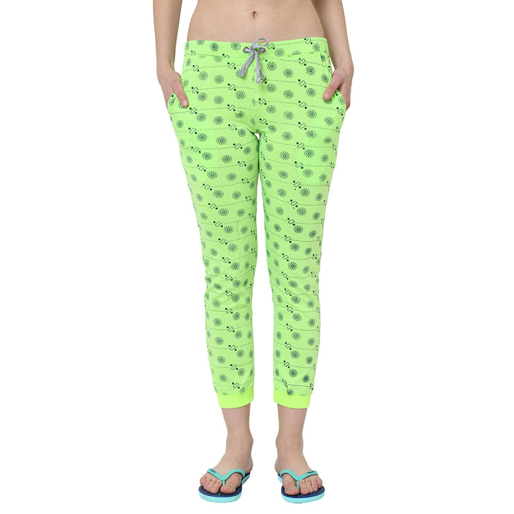 Mack Jonney Green Trackpant For Women's