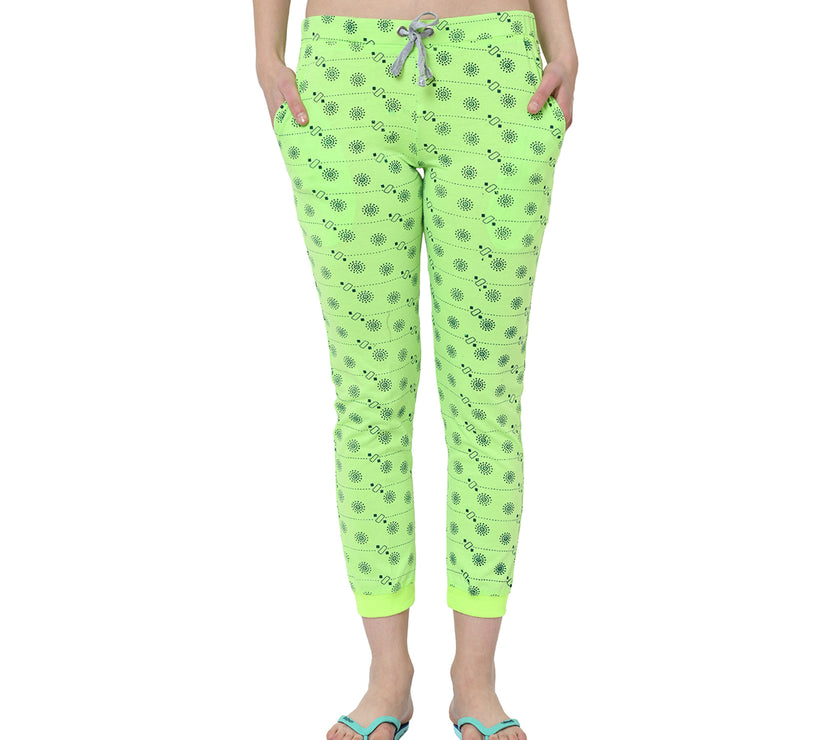 Mack Jonney Green Trackpant For Women's