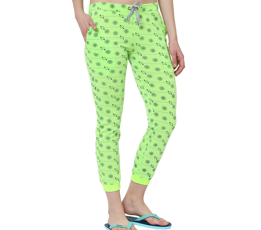 Mack Jonney Green Trackpant For Women's