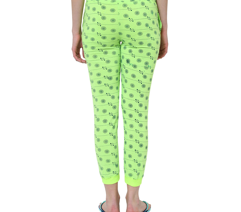 Mack Jonney Green Trackpant For Women's