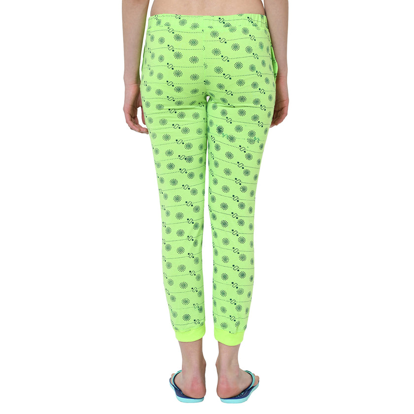 Mack Jonney Green Trackpant For Women's