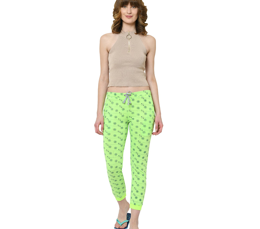 Mack Jonney Green Trackpant For Women's