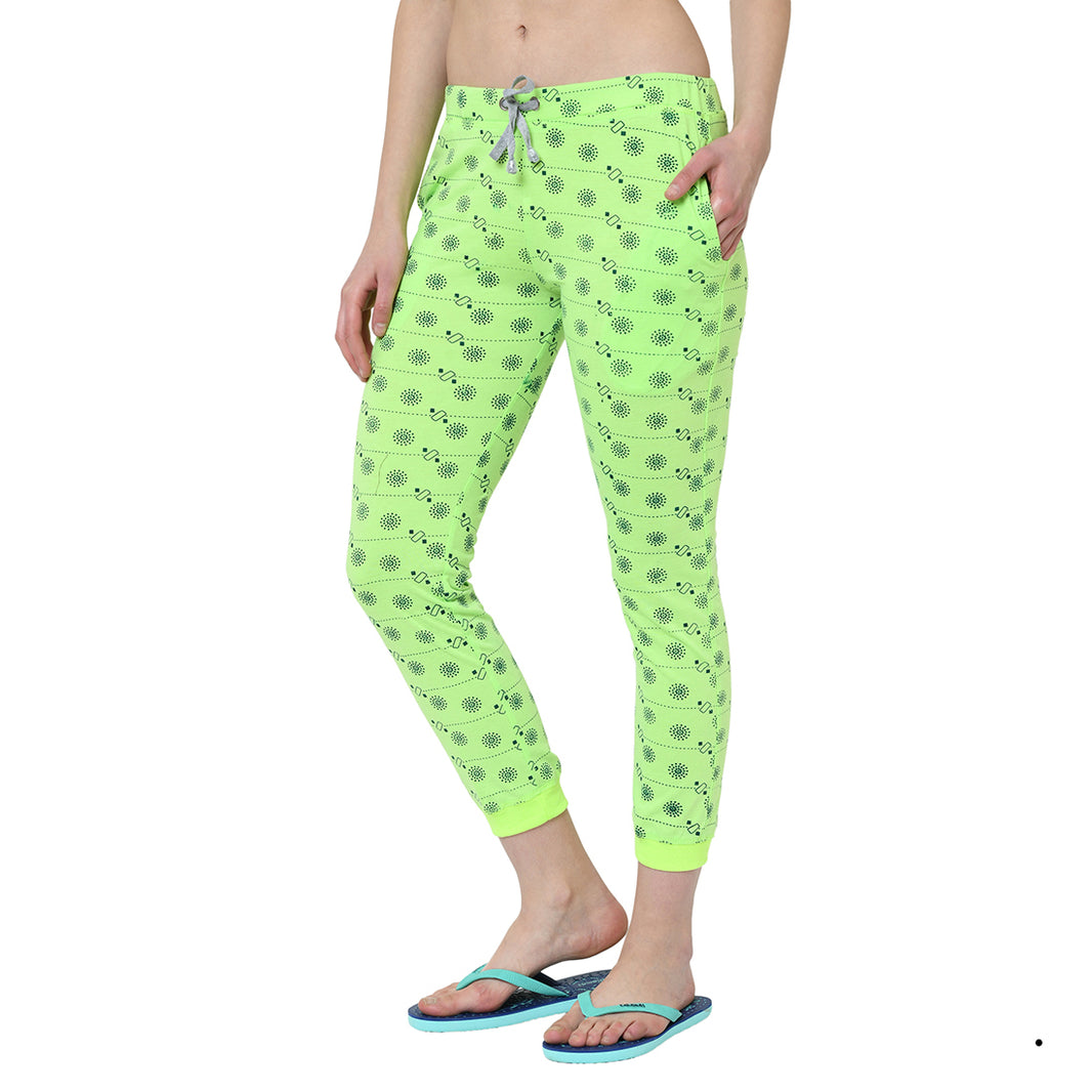 Mack Jonney Green Trackpant For Women's