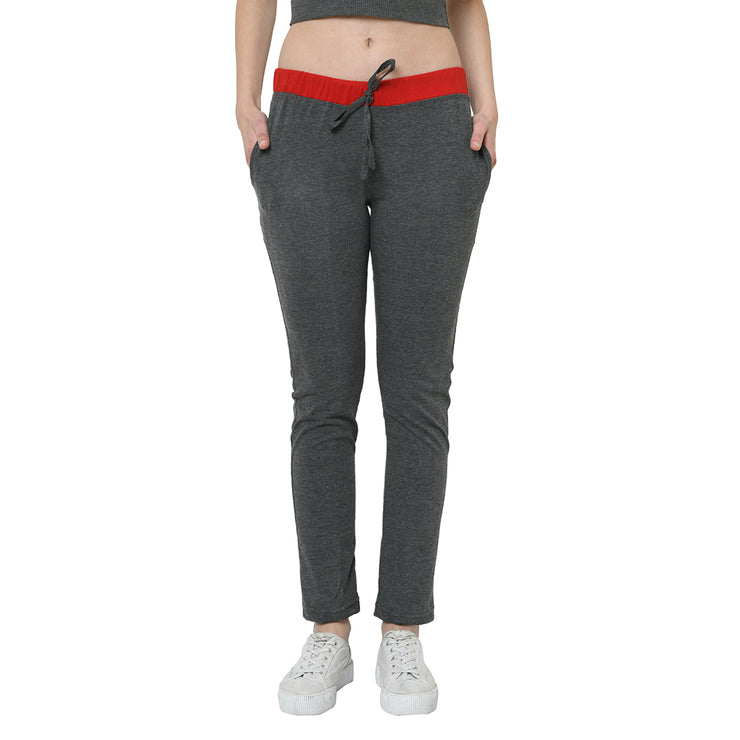Mack Jonney Grey Trackpant For Women's