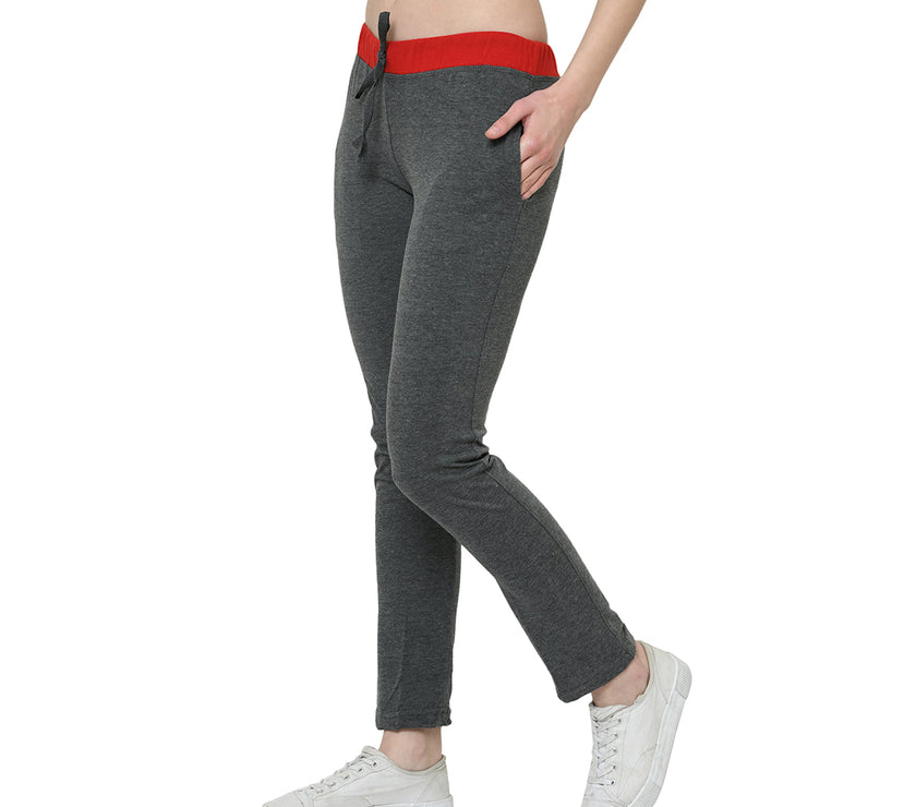 Mack Jonney Grey Trackpant For Women's