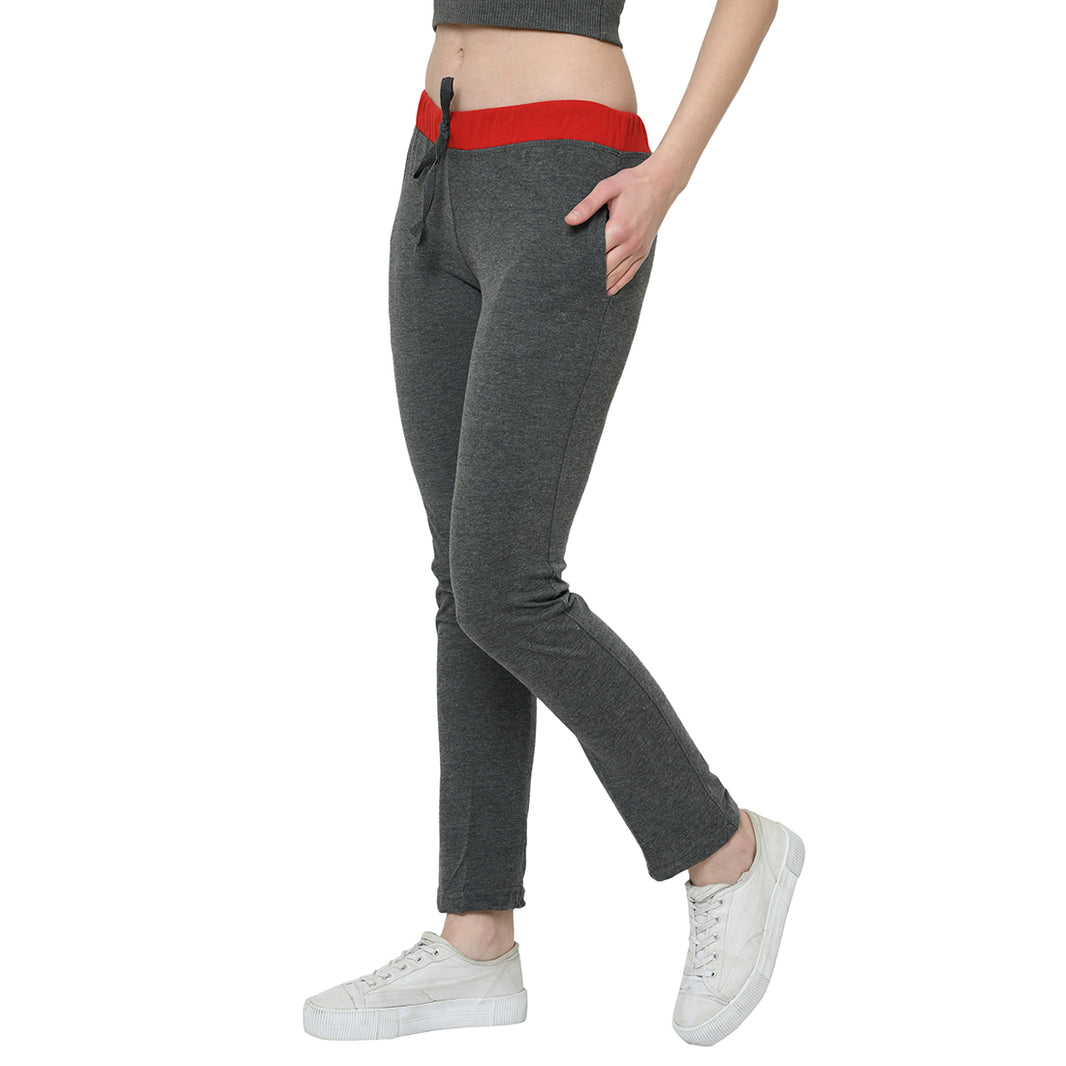 Mack Jonney Grey Trackpant For Women's