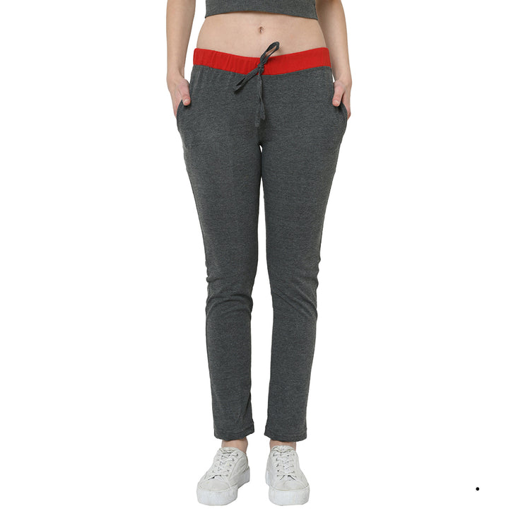 Mack Jonney Grey Trackpant For Women's