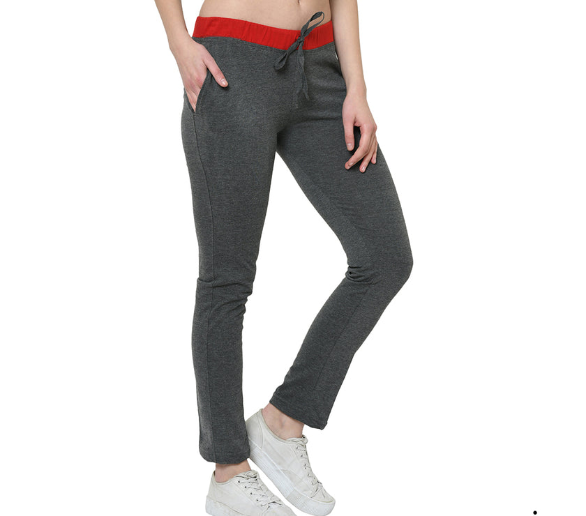 Mack Jonney Grey Trackpant For Women's