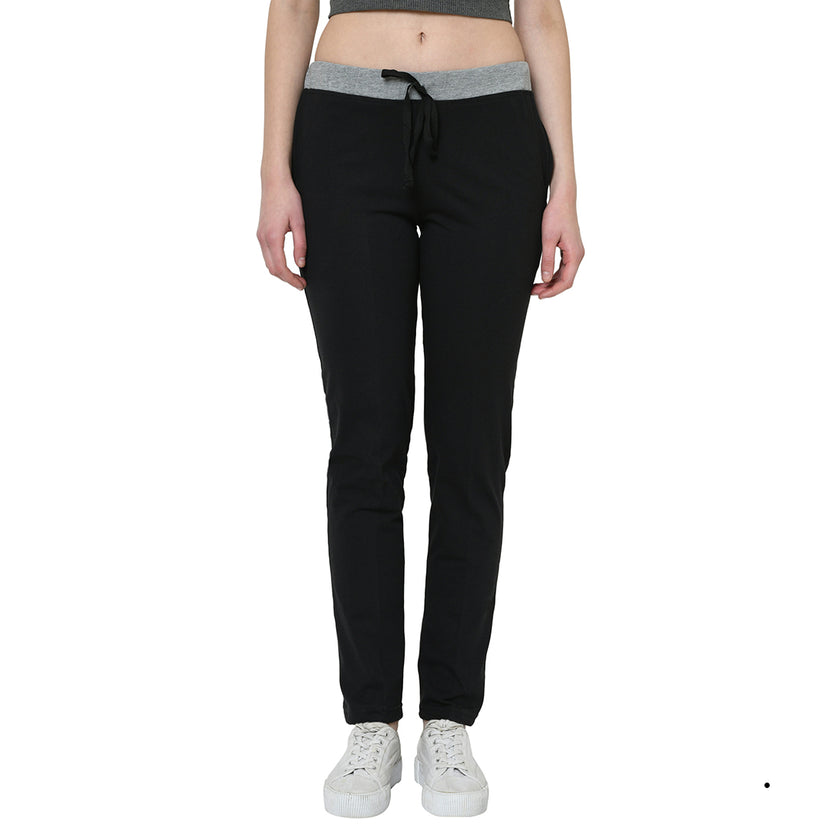 Mack Jonney Black Trackpant For Women's