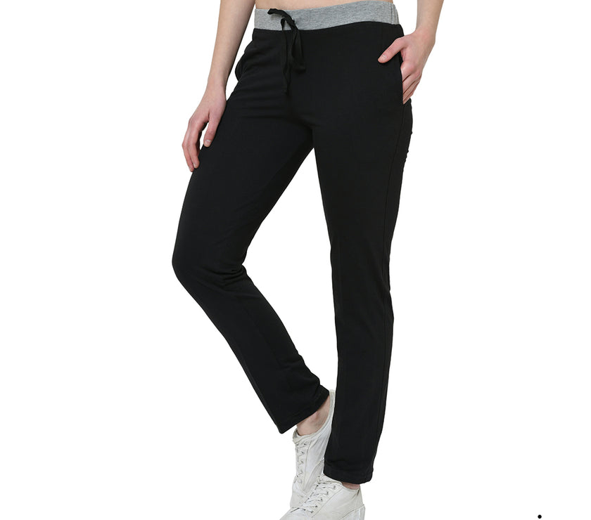 Mack Jonney Black Trackpant For Women's
