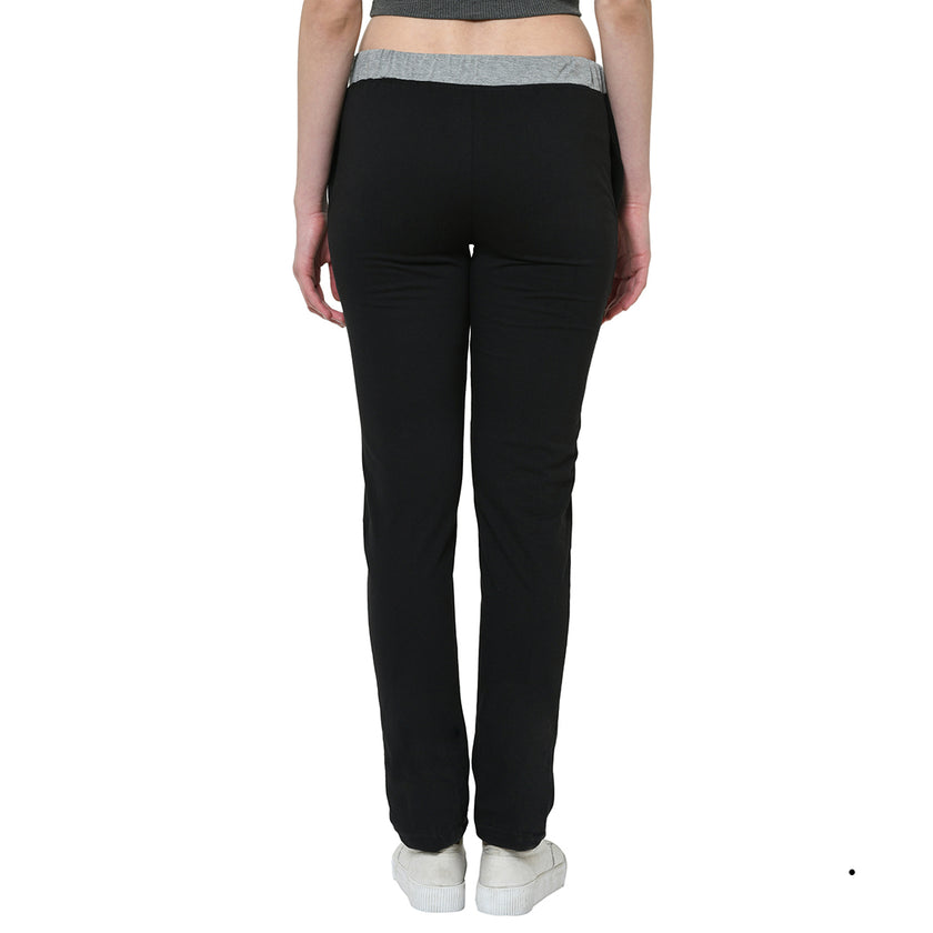 Mack Jonney Black Trackpant For Women's