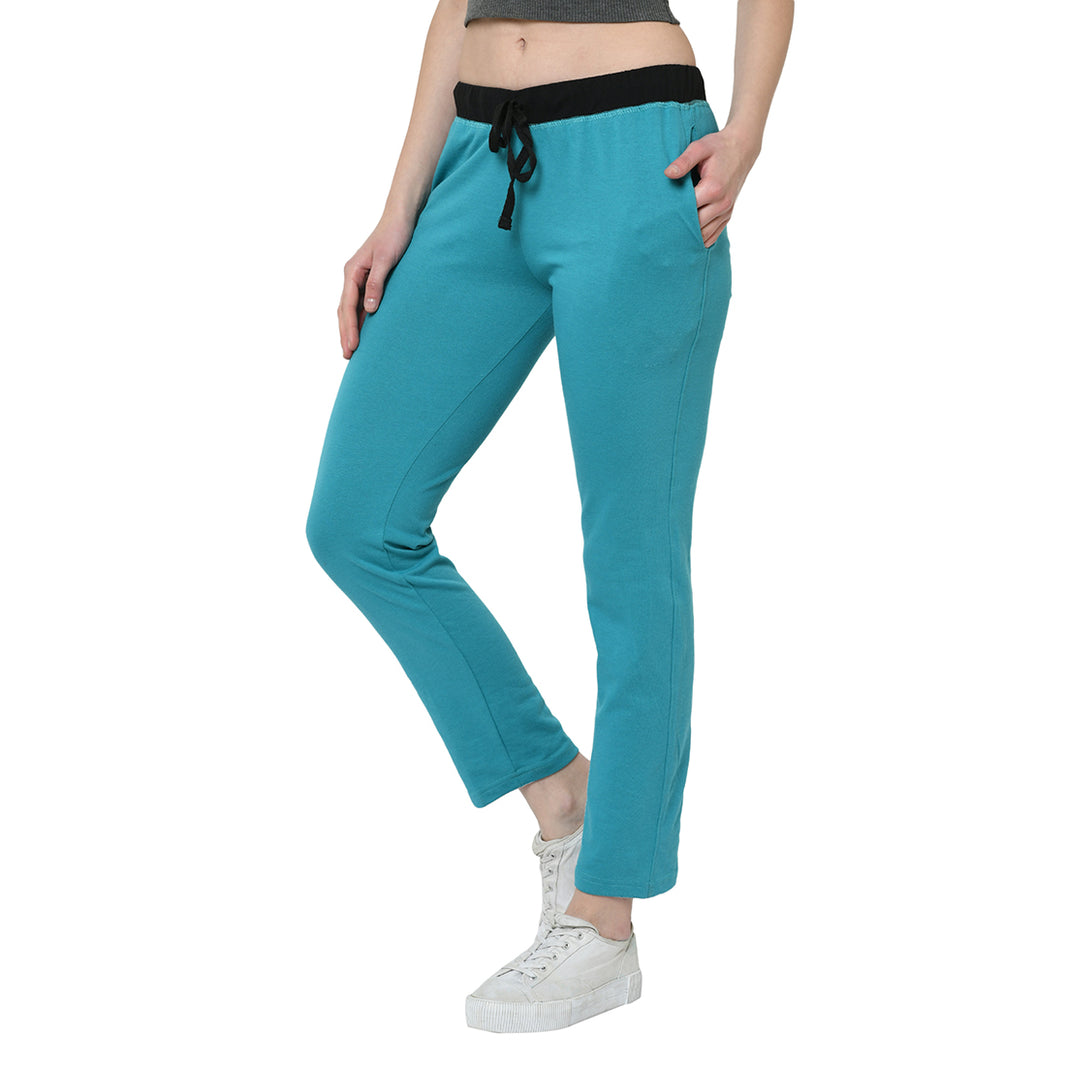 Mack Jonney Light Blue Trackpant For Women's