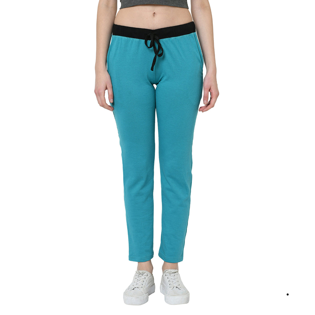 Mack Jonney Light Blue Trackpant For Women's