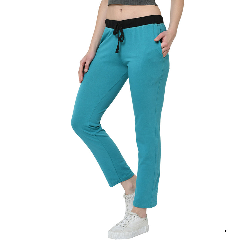 Mack Jonney Light Blue Trackpant For Women's