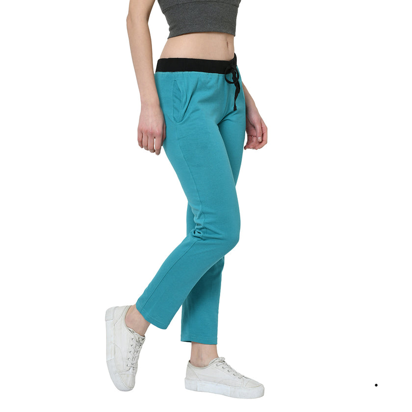 Mack Jonney Light Blue Trackpant For Women's