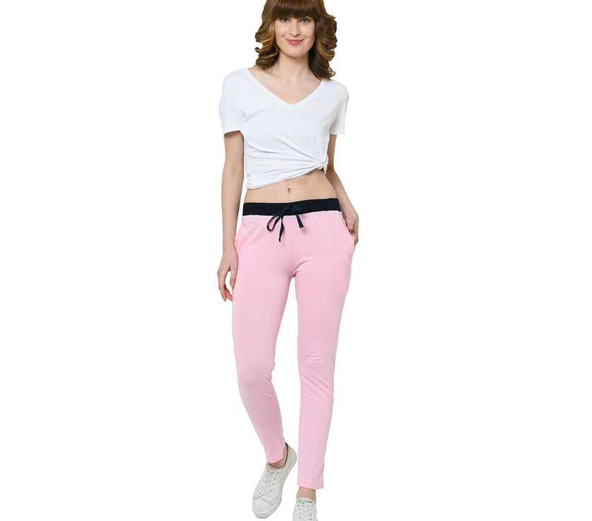 Mack Jonney Pink Trackpant For Women's