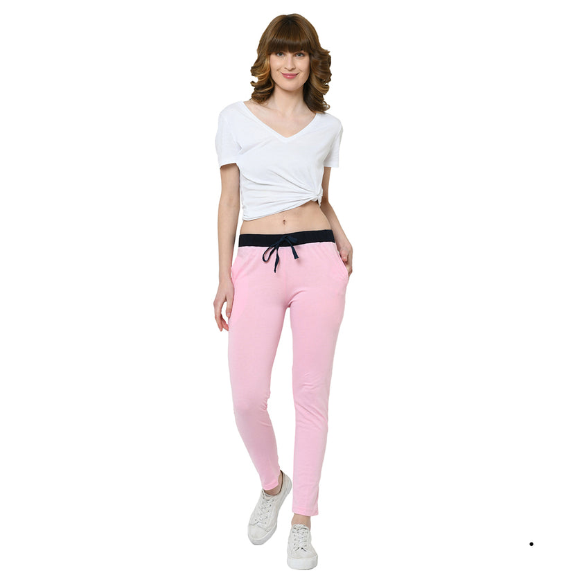 Mack Jonney Pink Trackpant For Women's