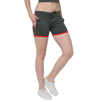 Mack Jonney Grey Color Shorts For Women