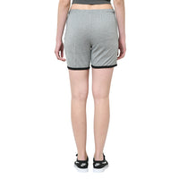 Mack Jonney Silver Color Shorts For Women