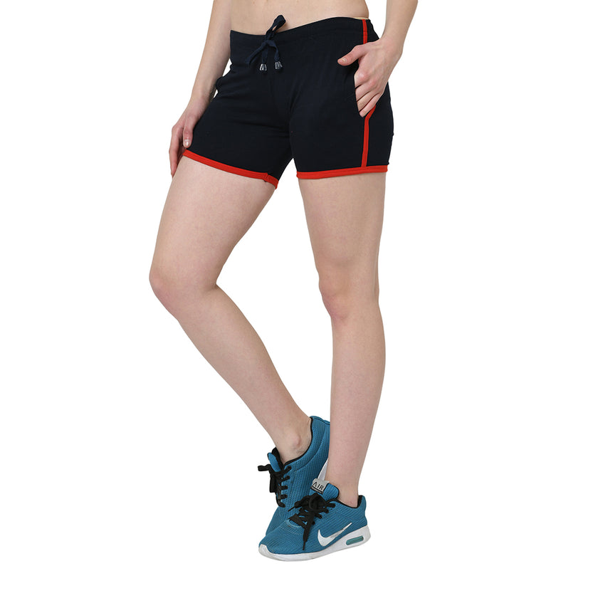 Mack Jonney Blue Color Shorts For Women