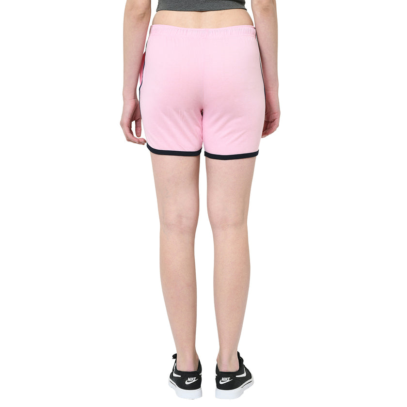 Mack Jonney Pink Color Shorts For Women