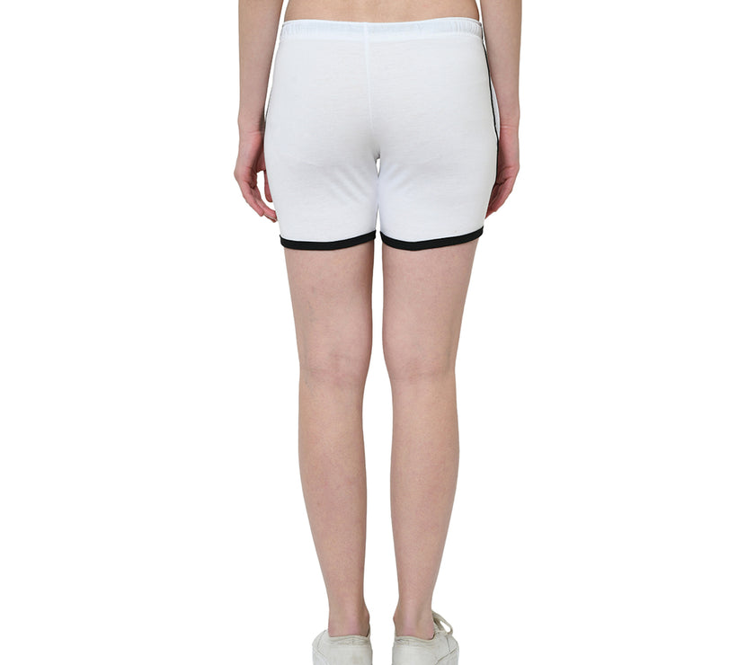 Mack Jonney White Color Shorts For Women