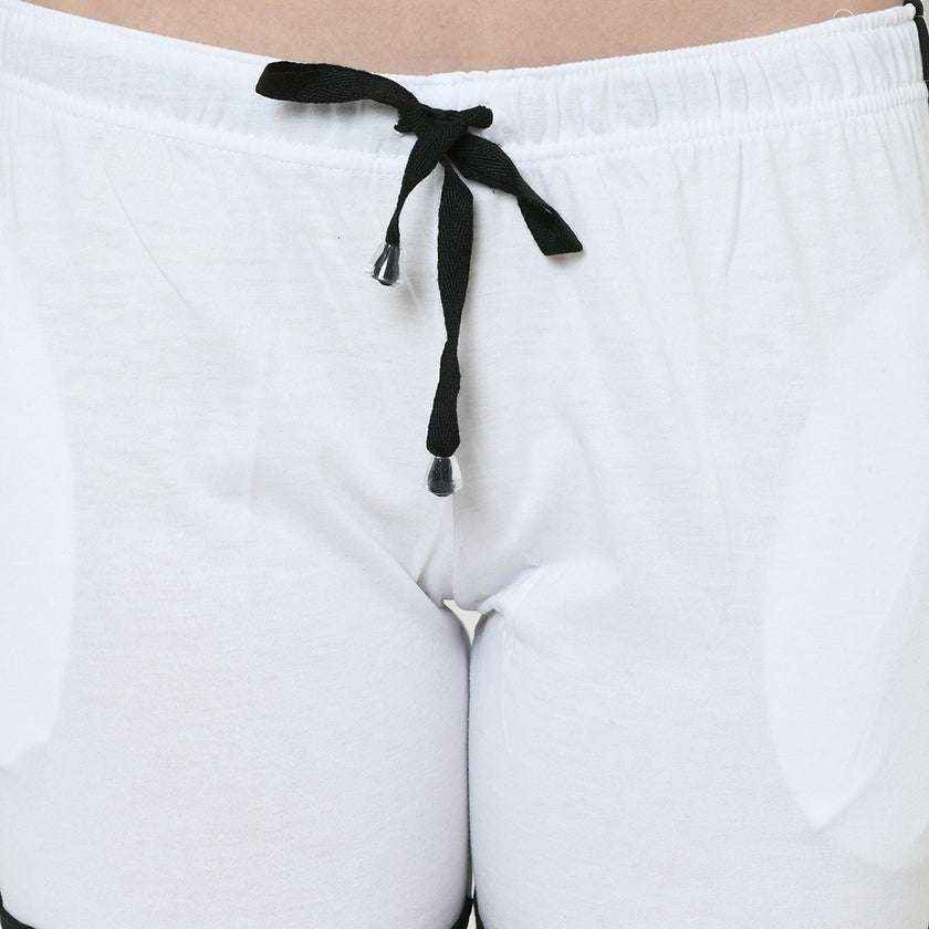 Mack Jonney White Color Shorts For Women