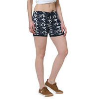 Mack Jonney Blue Color Shorts For Women