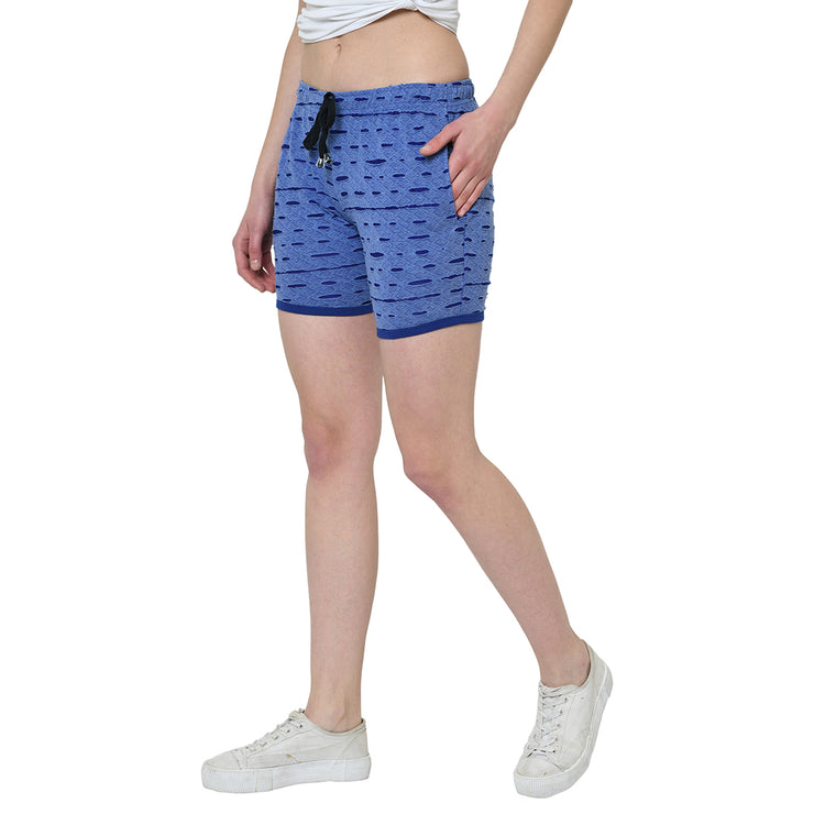 Mack Jonney Sky Blue Color Shorts For Women