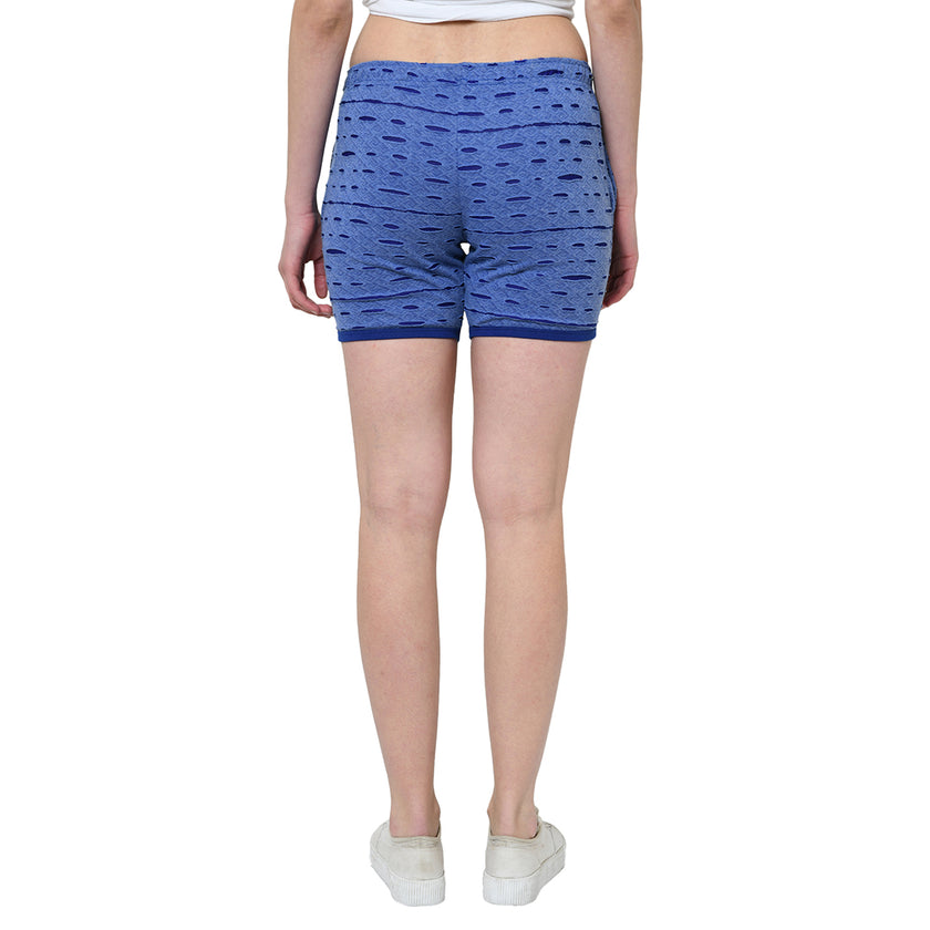 Mack Jonney Sky Blue Color Shorts For Women