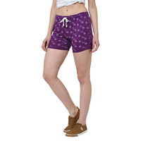 Mack Jonney Purple Color Shorts For Women