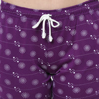 Mack Jonney Purple Color Shorts For Women