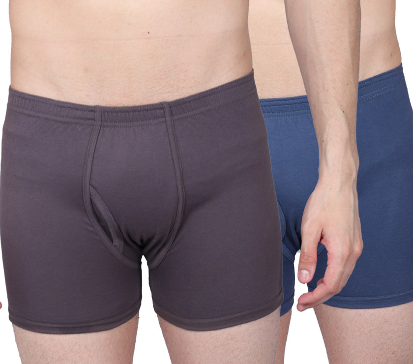 Mack Jonney Cotton Trunks for Men (Assorted Color, Pack of 2)