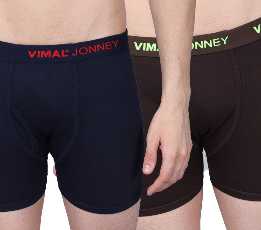 Mack Jonney Cotton Trunks for Men (Assorted Color, Pack of 2)