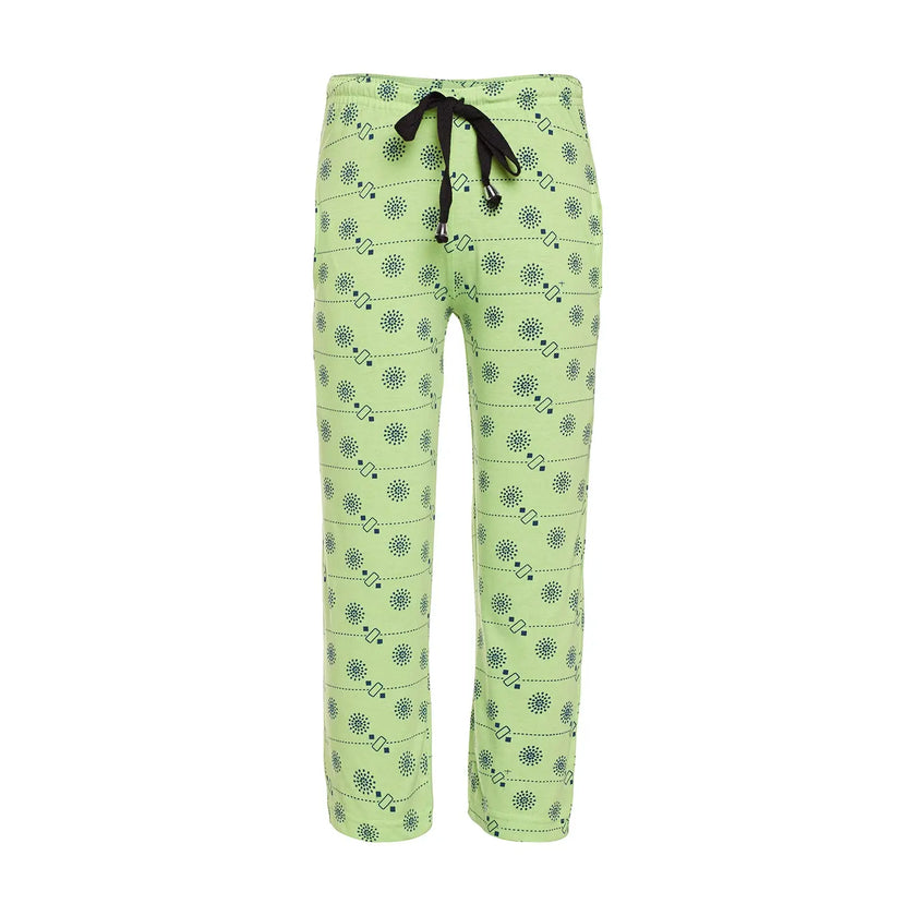 Vimal Jonney Regular Fit Cotton Blended Green Track Pant For Kids - Vimal Clothing store