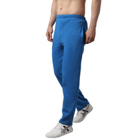 Mack Jonney Fleece Regular-Fit Blue Cotton Trackpant for Men