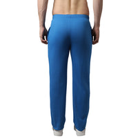 Mack Jonney Fleece Regular-Fit Blue Cotton Trackpant for Men
