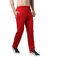 Mack Jonney Fleece Regular-Fit Maroon Cotton Trackpant for Men