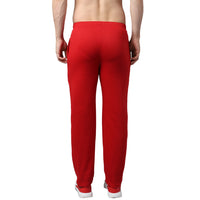 Mack Jonney Fleece Regular-Fit Maroon Cotton Trackpant for Men
