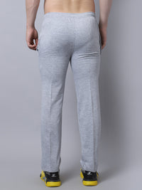 Mack Jonney Fleece Regular-Fit Grey Melange Cotton Trackpant for Men
