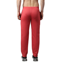Mack Jonney Fleece Regular-Fit Pink Cotton Trackpant for Men