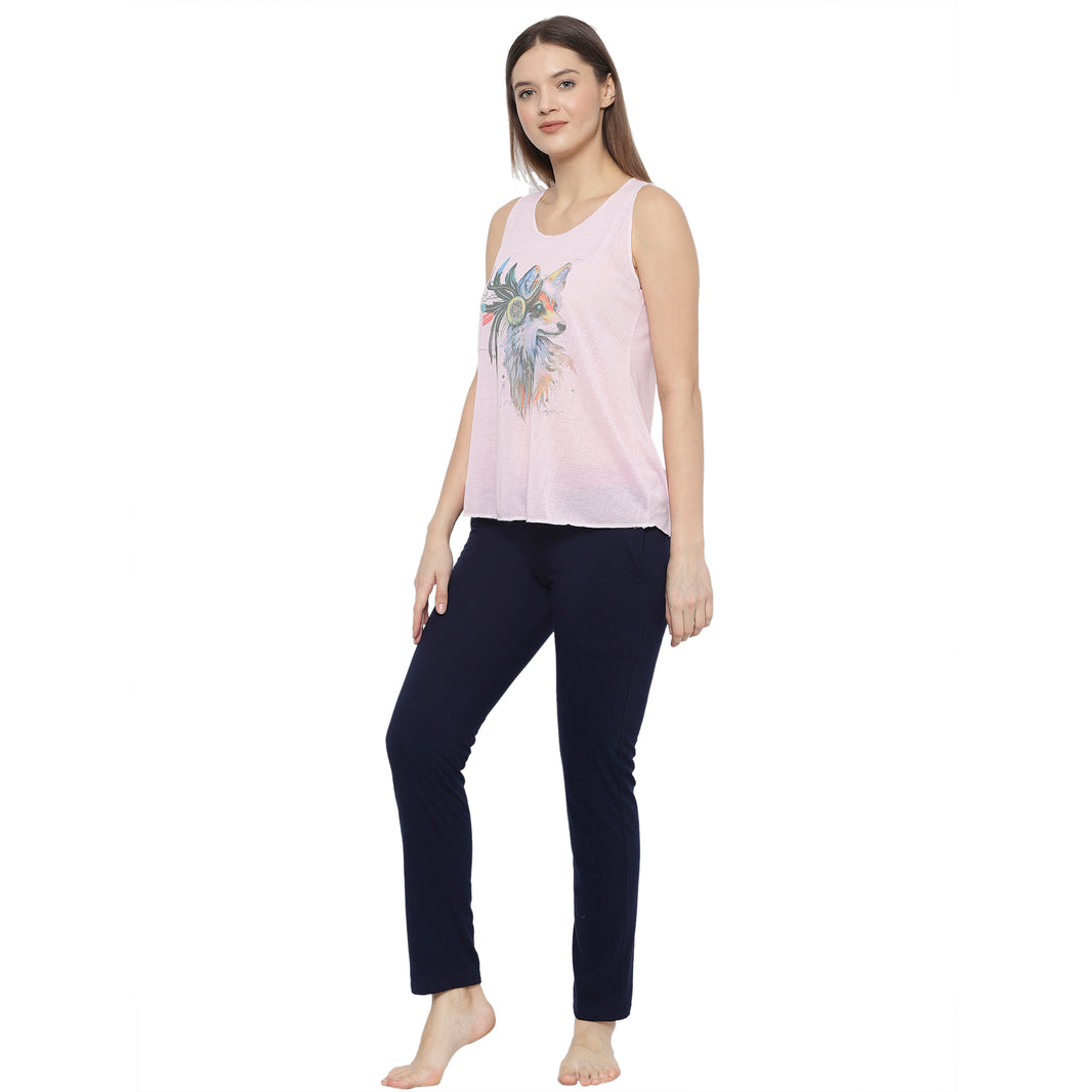 Mack Jonney Pink Women's Night Suit
