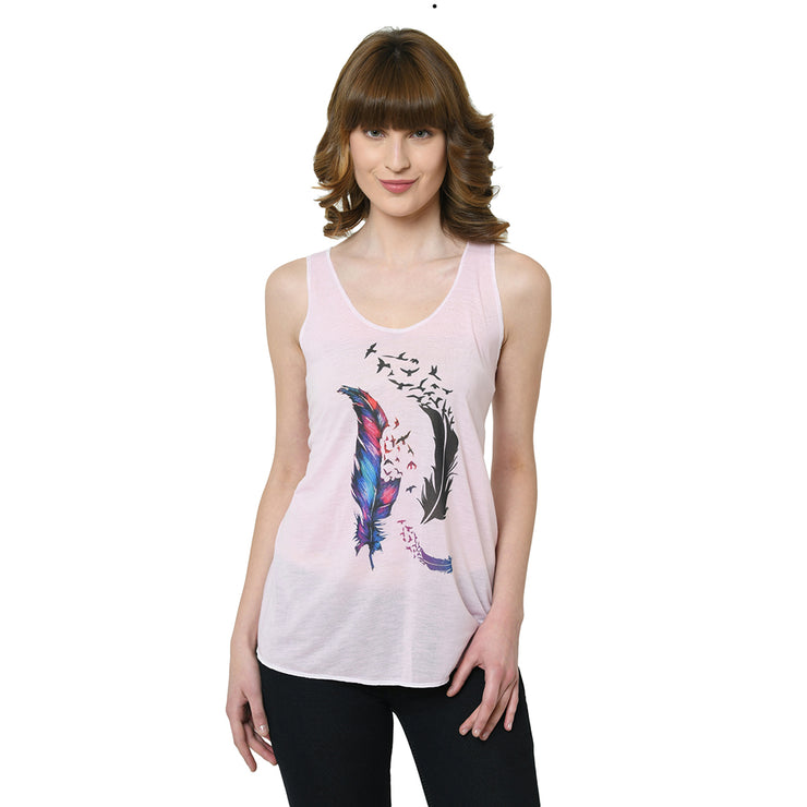 Mack Jonney Pink Tank Top For Women's