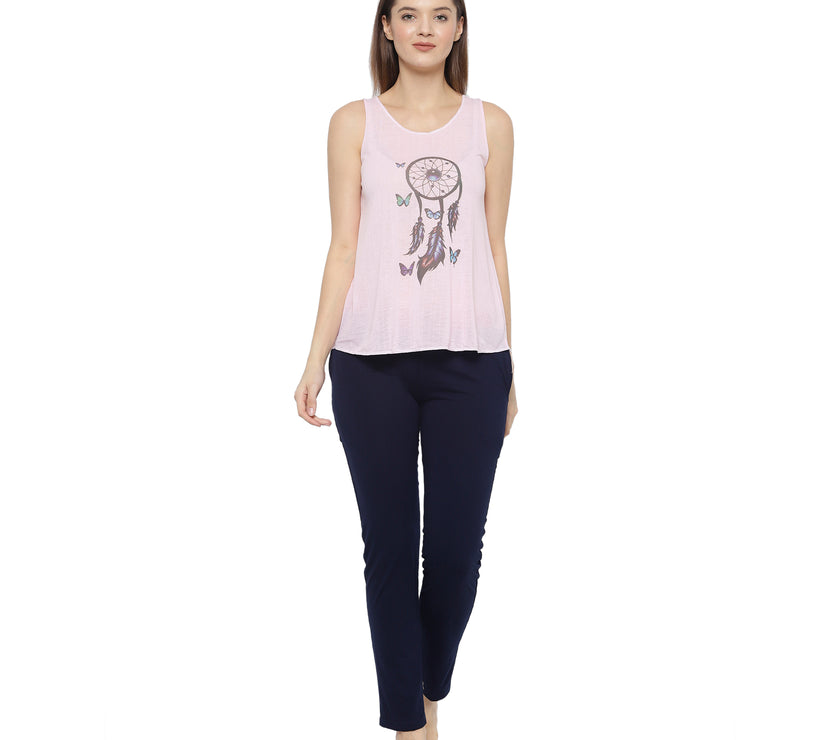 Mack Jonney Pink Women's Night Suit